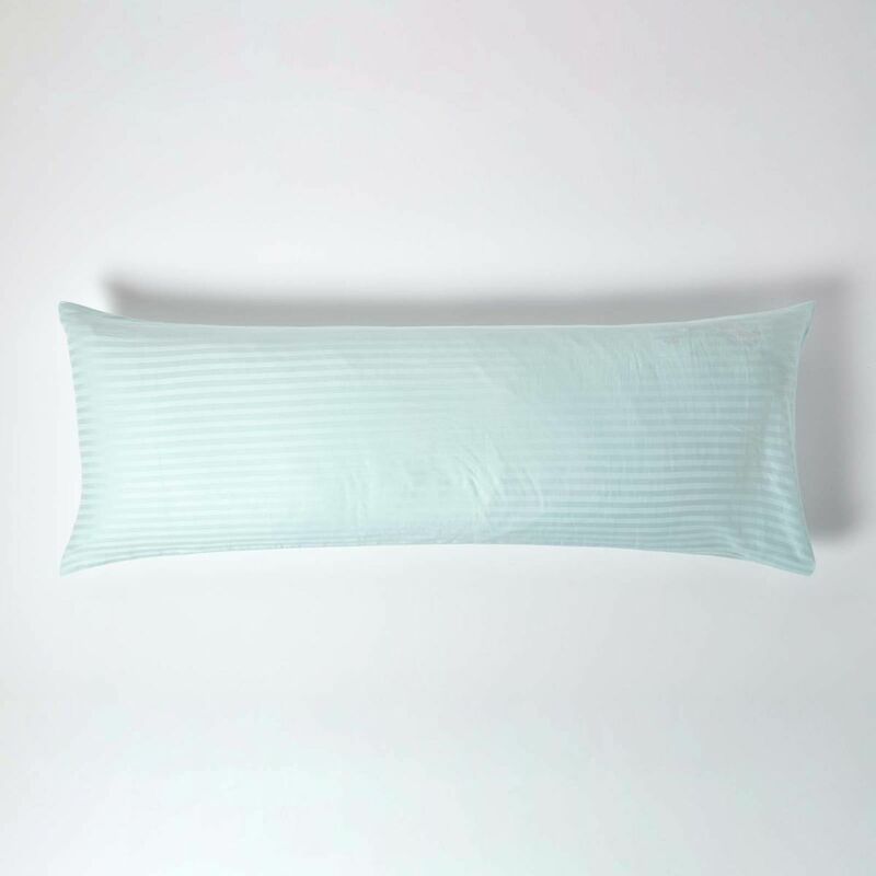 Light Blue Egyptian Cotton Ultrasoft Body Pillowcase 330 Thread Count - Light blue - Light blue - Homescapes