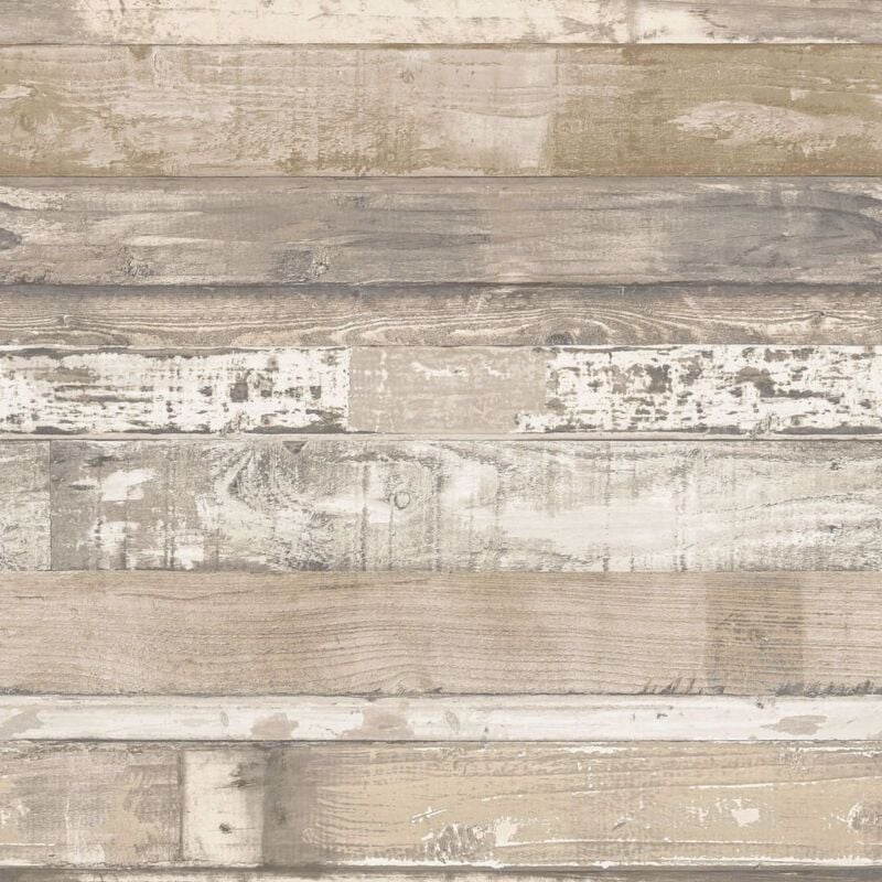 Homestyle - Papier peint Old Wood marron et beige Noordwand