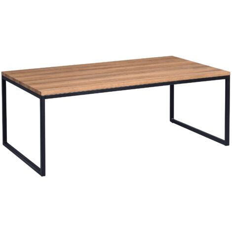 HomeTrends4You Jakarta 2 - Tavolino da salotto in MDF, 110 x 60 cm, altezza 43 cm, colore: Quercia marrone