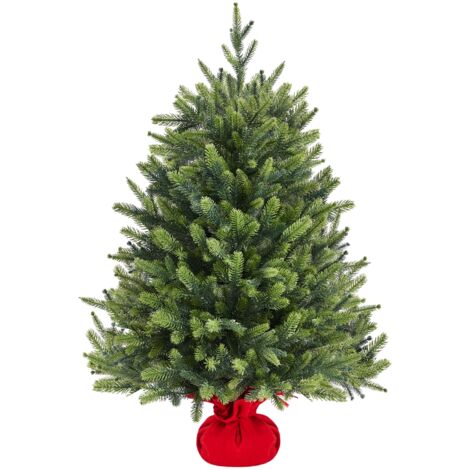Homevive Mini árbol de Navidad Artificial de Mesa de PVC Realista con Base para casa Oficina Tienda (91 cm)