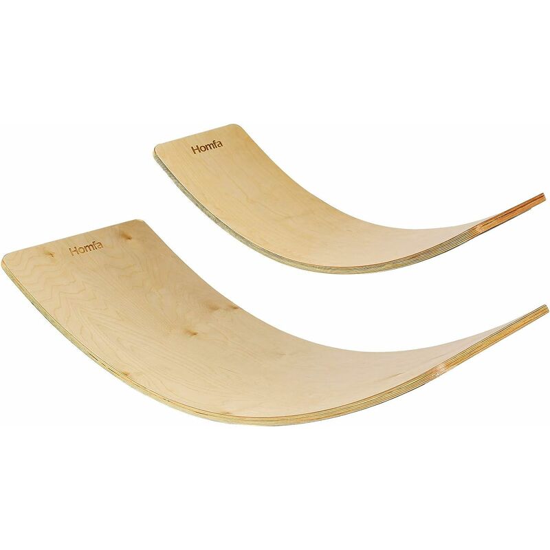 

Homfa 2 Balance Board Tabla Curva Tablas Equilibrio Montessori Estrenador de Equilibrio Tabla Balancín para Adultos y Niños Madera de Haya