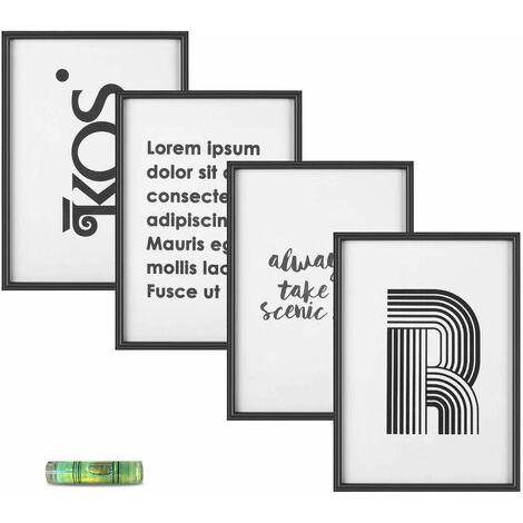 bianco BLCKART Set di 2 cornici portafoto 29,7 x 42 cm formato DIN A3 in legno 
