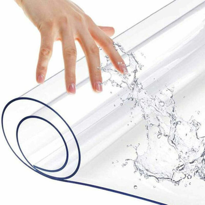 

Mantel PVC ，Mantel Protector Mesa Cristal para Cocina,Oficina160 * 90 Cm (Lxw) - Homfa