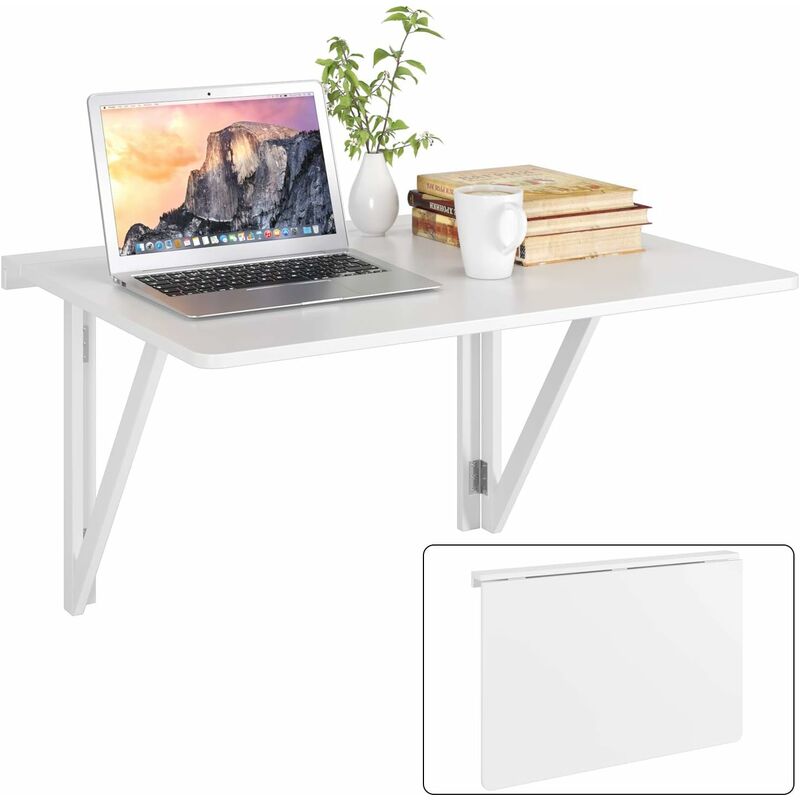 

Mesa de pared , en madera blanca blanca - Homfa