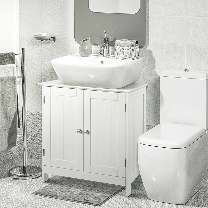 

Homfa mueble de baño mueble de baño mueble bajo lavabo mueble bajo lavabo blanco