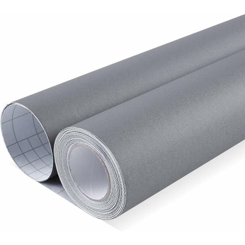 

Papel pintado adhesivo con regla graduada en la parte posterior, papel pintado de PVC impermeable gris moderno, papel pintado de diseño engrosado