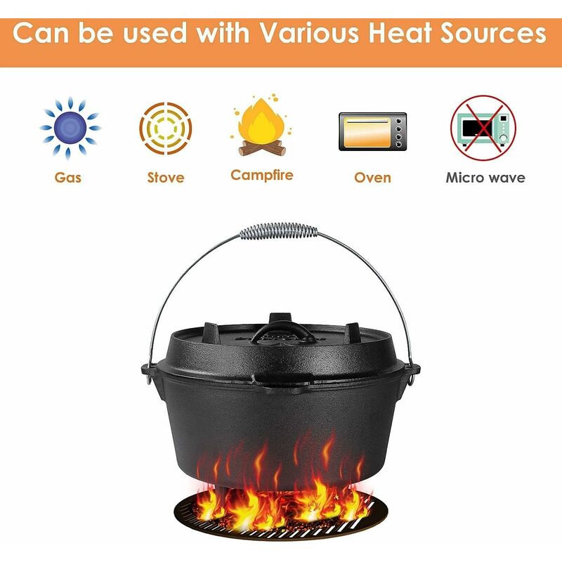 

Set de Horno holandés Dutch Oven BBQ - Homfa