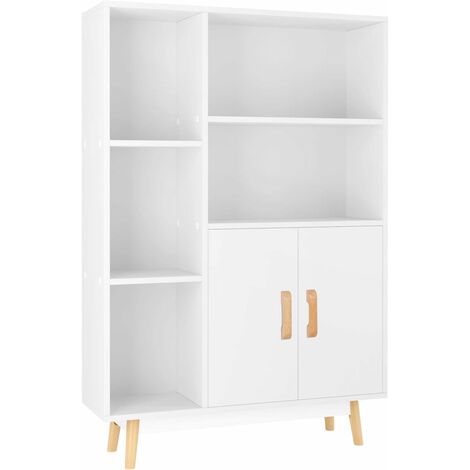 Homcom Bookcase Storage Cabinet Unit, Bookcase With Storage Cabinet