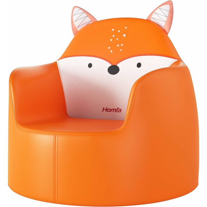 

Sillón para niños Sofá para niños Mini sillón Mini sofá Taburete para sala de estar Asiento para niños Cuero sintético (naranja) - Homfa