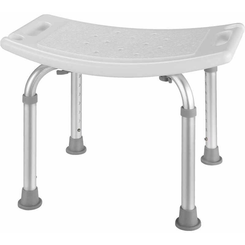 

Taburete de ducha Estable - banqueta para baño, banqueta para ducha, taburete ajustable - blanco - Homfa