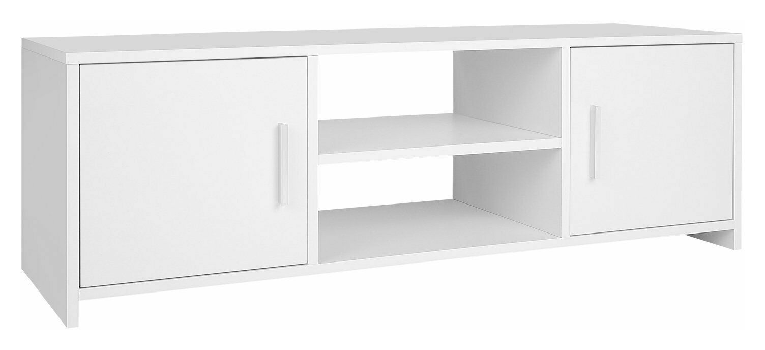 Homfa White TV Unit Stand Cabinet Sideboard Storage Cupboard Shelf Furniture 2 Door UK