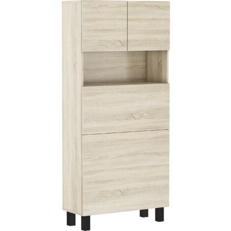 HOMI - Scrivania pieghevole in rovere sonoma