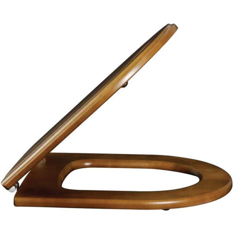 Hommage, Abattants de toilette, charnières en acier inoxydable, En bois