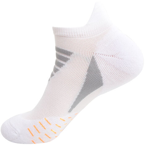 Hommes Femmes Chaussettes De Sport Antiderapantes Chaussettes De Sport Pour Basket-Ball Football Volleyball Course Trekking Randonnee Absorption Absorption D'humidite Chaussettes De Compression, modele: Gris Taille Unique