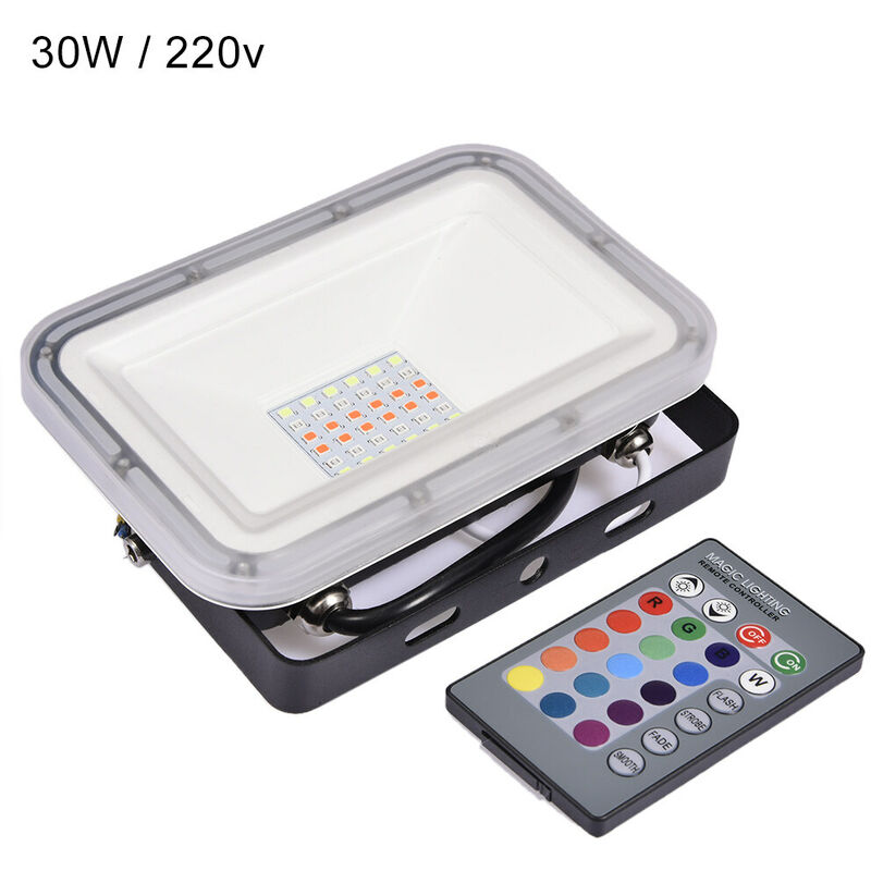 9 Piece 30W/50W/100W RGB Flood Light(with synchronization function, without memory function) LLDDE-ZT0000101X9 - Hommoo