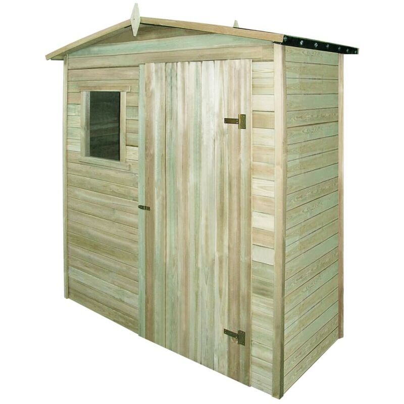 Hommoo - Abri de stockage de jardin Bois de pin impregne fsc HDV27677
