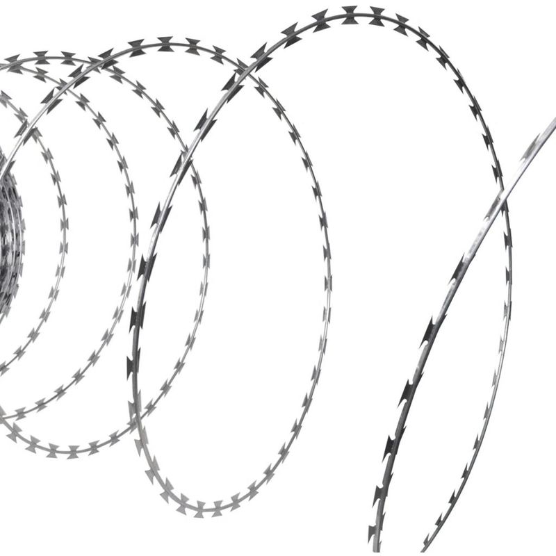 

Alambrada de concertina OTAN helicoidal acero galvanizado 60 m - Hommoo