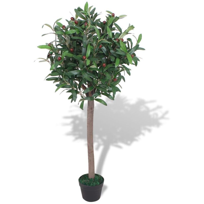 Image of Hommoo - Albero di Alloro Pianta Artificiale con Vaso 120 cm Verde VD10133