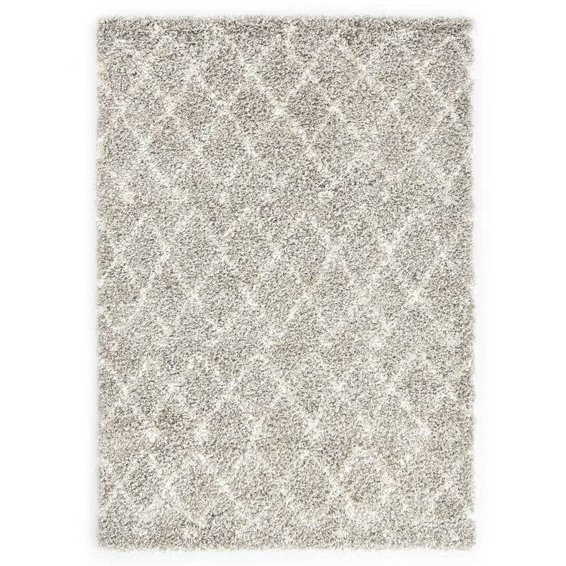

Alfombra bereber peluda PP color arena y beige 80x150 cm - Hommoo