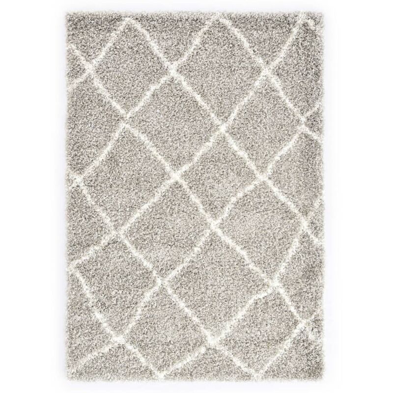 

Alfombra bereber peluda PP color arena y beige 80x150 cm - Hommoo