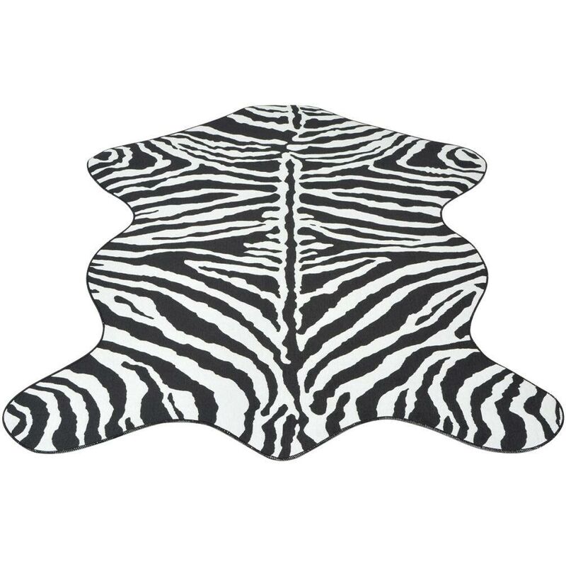 

Alfombra con forma 110x150 cm estampado de cebra - Hommoo