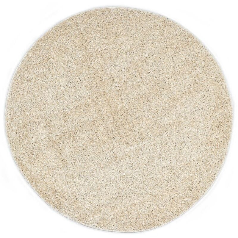 

Alfombra de pelo beige 160 cm - Hommoo