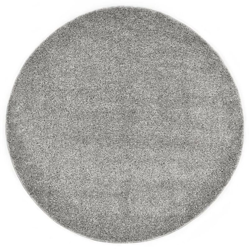 

Alfombra de pelo gris 160 cm - Hommoo