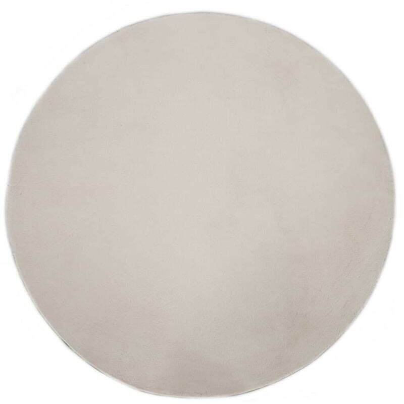 

Alfombra de pelo sintético de conejo color crema 80 cm - Hommoo