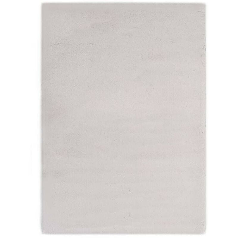 

Alfombra de pelo sintético de conejo gris 120x160 cm - Hommoo