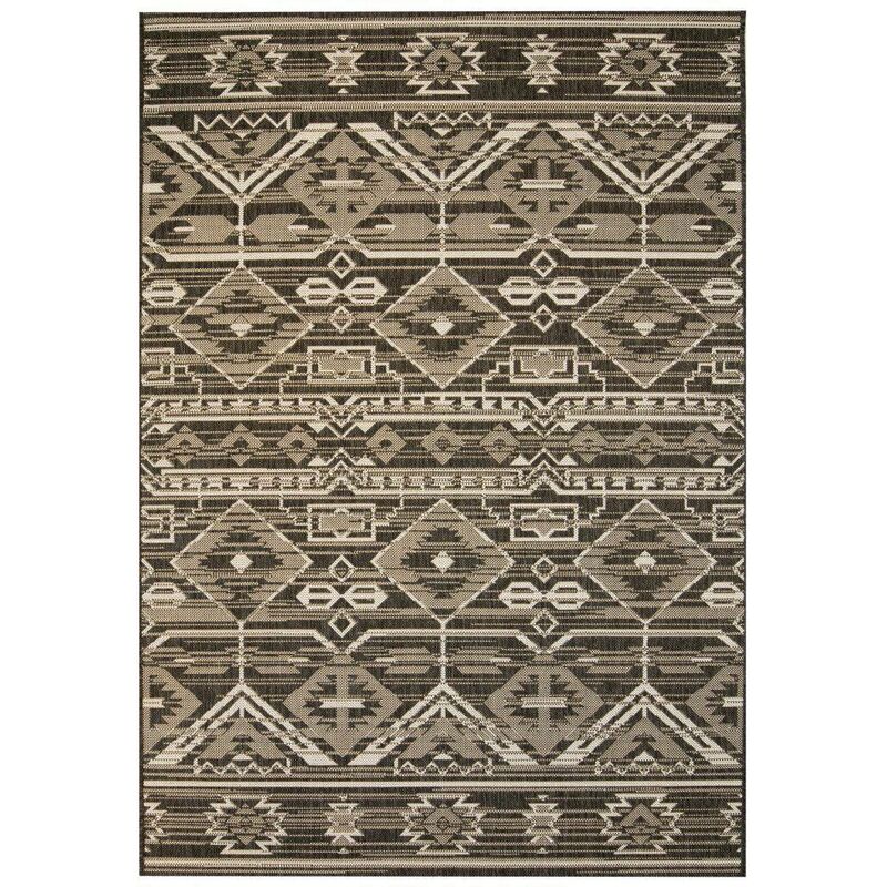 

Alfombra exterior/interior 80x150cm apariencia sisal geométrico - Hommoo