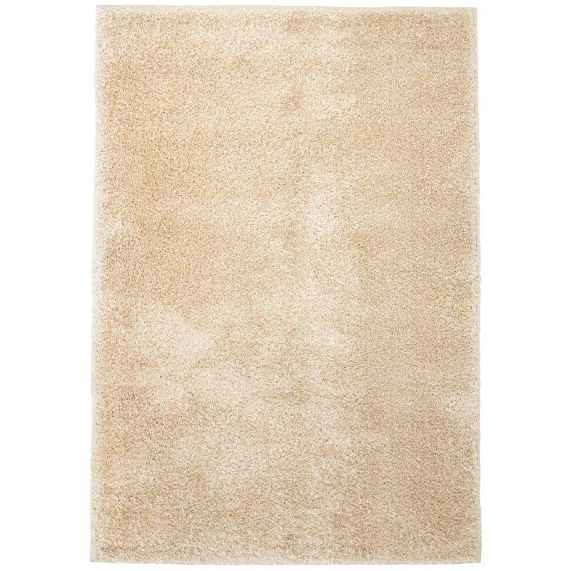 

Alfombra shaggy peluda 120x170 cm beige - Hommoo