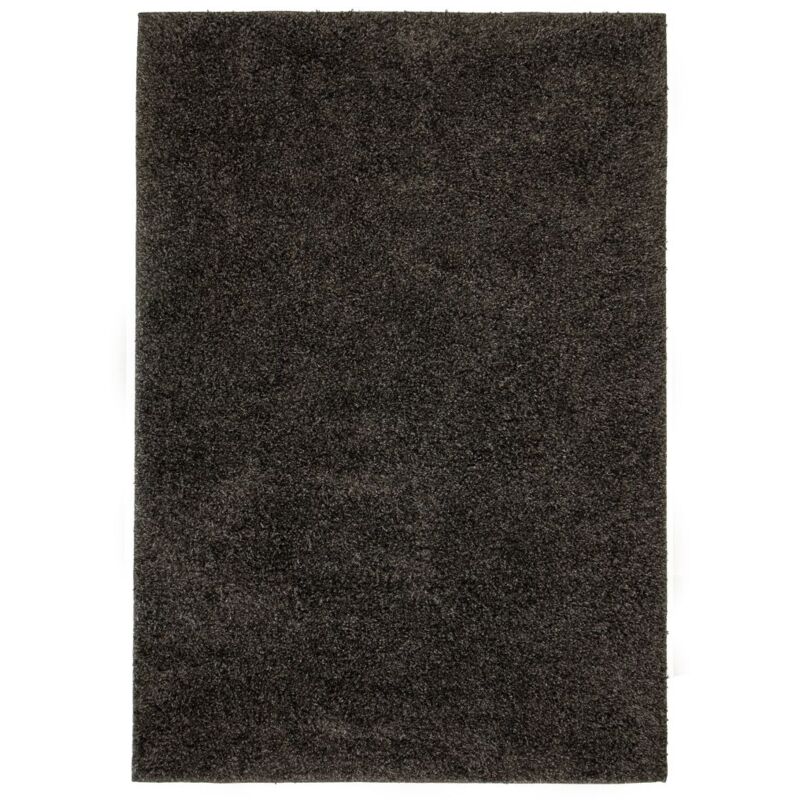 

Alfombra shaggy peluda 140x200 cm gris antracita - Hommoo
