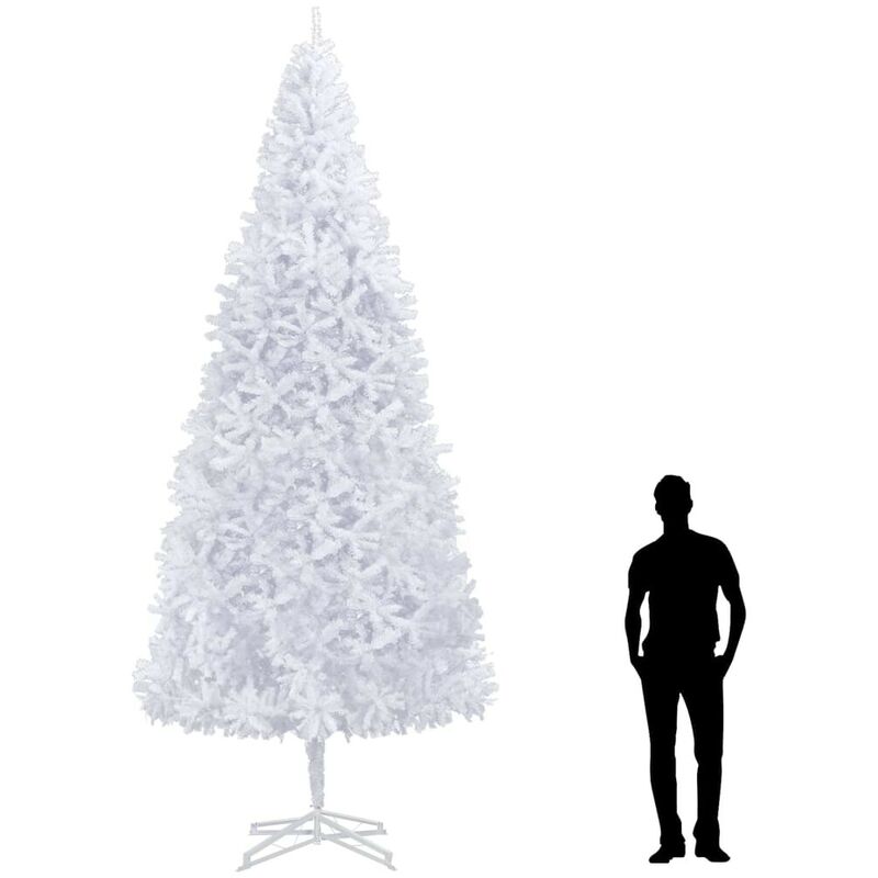 

árbol de Navidad artificial 400 cm blanco - Hommoo