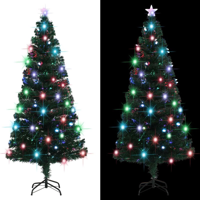 

árbol de Navidad artificial con soporte/LED 180 cm 220 ramas - Hommoo