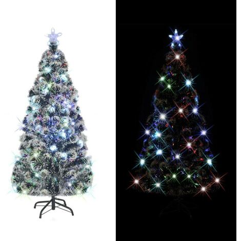 Hommoo árbol de Navidad artificial con soporte/LED 210 cm 280 ramas