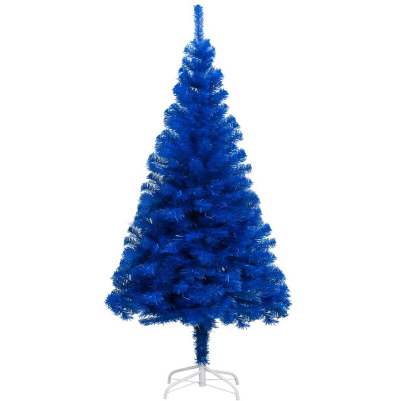 

Árbol de Navidad artificial con soporte PVC azul 210 cm - Hommoo