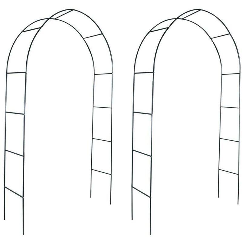 

Arcos de jardín 2 unidades para plantas trepadoras - Hommoo