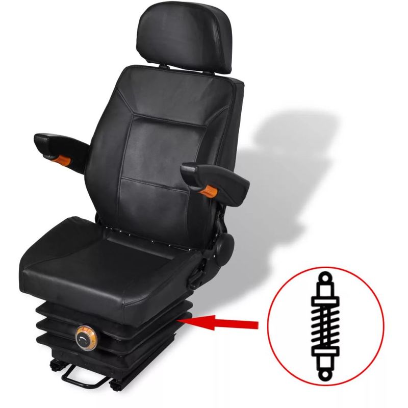 

Asiento de tractor con suspensión - Hommoo