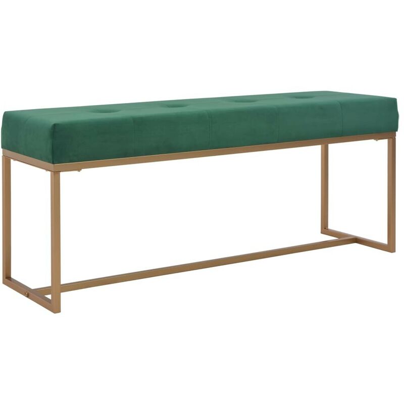 

Banco 120 cm terciopelo verde - Hommoo