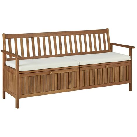 vidaXL Banco almacenaje madera ingeniería roble marrón 85,5x42x73,5 cm