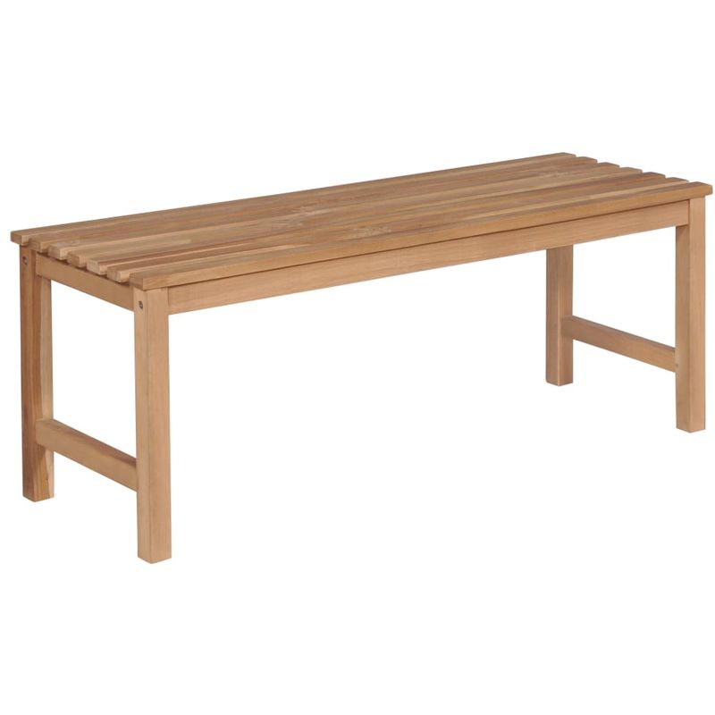 

Hommoo Banco de jardín 120 cm madera maciza de teca