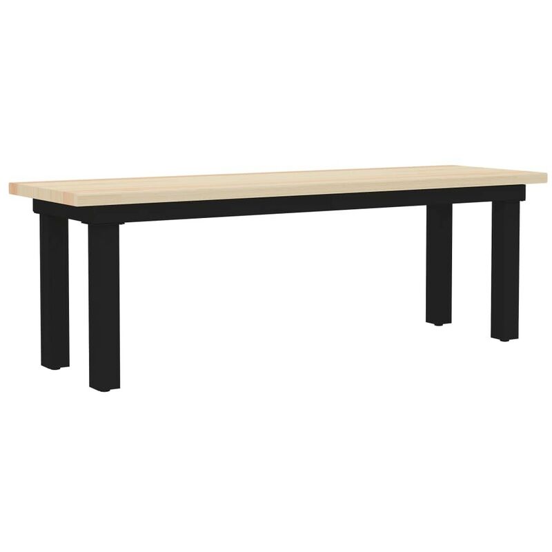 

Banco de madera de pino 155x40x45 cm - Hommoo