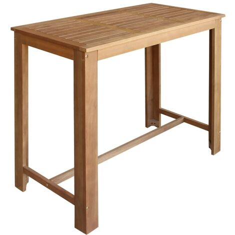 Hommoo Bar Table Solid Acacia Wood 120x60x105 cm VD12589