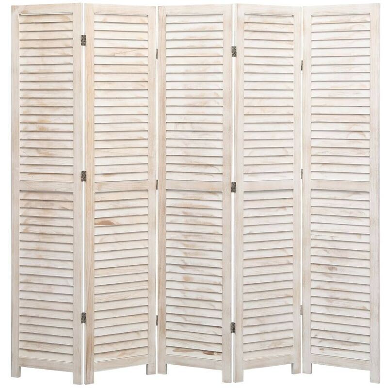 

Biombo de 5 paneles madera 175x165 cm - Hommoo