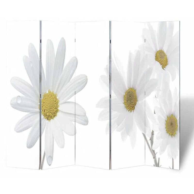 

Biombo divisor plegable 200x170 cm flores - Hommoo