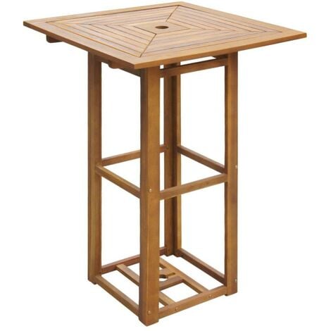 Hommoo Bistro Table 75x75x110 cm Solid Acacia Wood