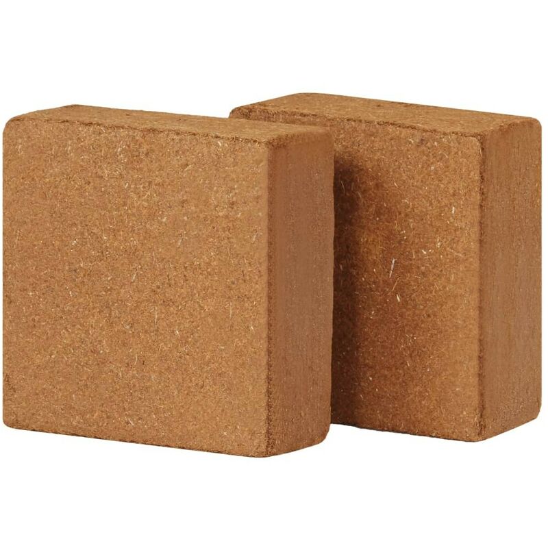

Bloques de fibra de coco 5 kg 30x30x10 cm 2 unidades - Hommoo
