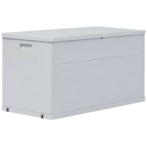 Hommoo Boîte de rangement de jardin 420 L Gris clair HDV29816
