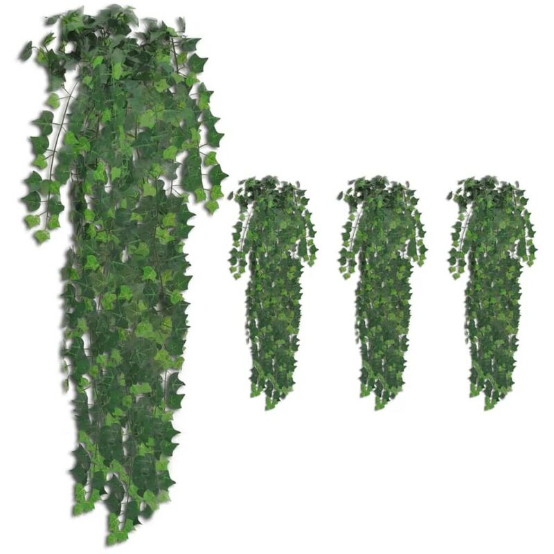 Buissons artificiels de lierre 4 pcs Vert 90 cm - Hommoo