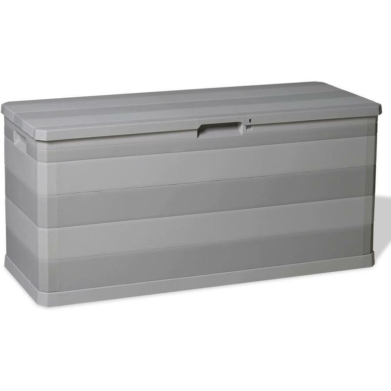 

Caja de almacenamiento de jardín gris 117x45x56 cm - Hommoo